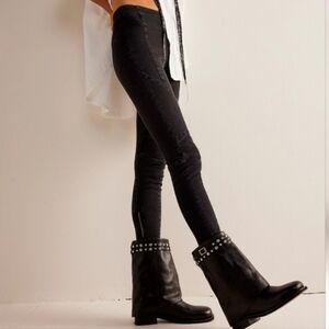 Free People | We The Free Bella Moto High-Rise Skinny Jeans